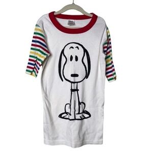 Hanna Andersson & Peanuts Snoopy pjs short sleeve top size 12